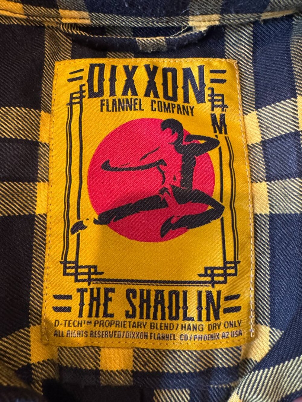 DIXXON - Shaolin flannel button down - mens Medium - Picture 4 of 5